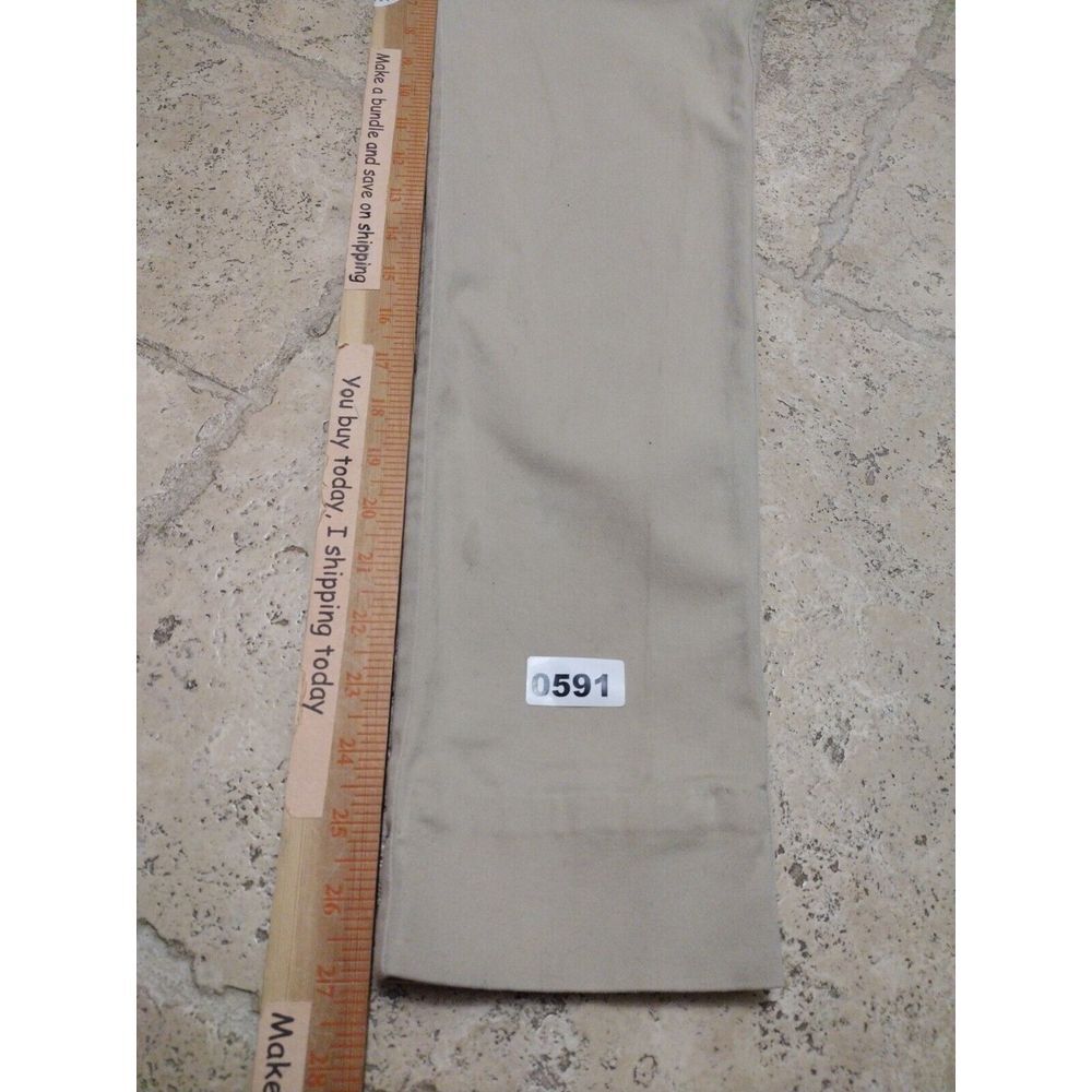ABERCROMBIE & FITCH Jeans Woman 24 Khaki Skinny Seam Modified At 26.5 Casual‎ - Picture 7 of 10